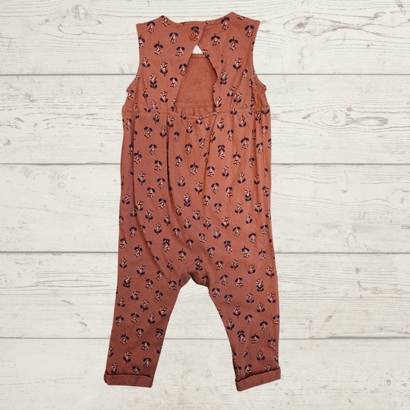 Carter's Floral Sleeveless Romper- size 9m - Picture 2 of 2